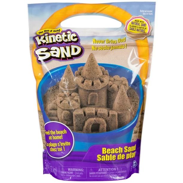 Kinetic Sand, 3lbs Beach Sand for Ages 3 and Up (Packaging My Vary) | Walmart (US)