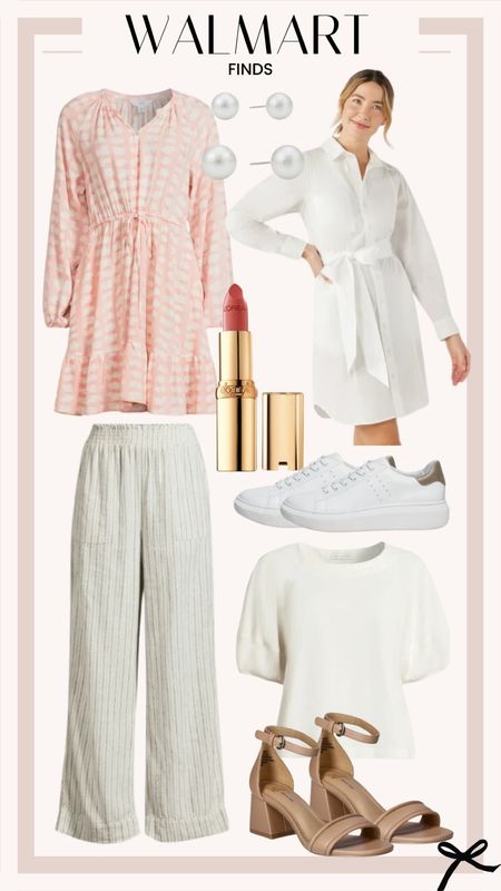 Walmart finds I love for spring. These dresses, shoes, linen pants, and puff sleeve top are so pretty. 

#LTKSeasonal #LTKfindsunder100 #LTKstyletip