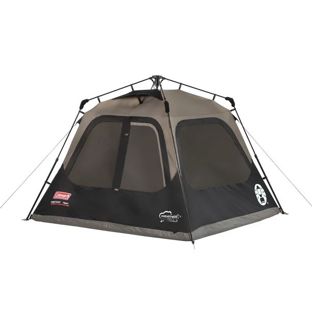 Coleman 4-Person Cabin Camping Tent with Instant Setup, 1 Room, Gray | Walmart (US)
