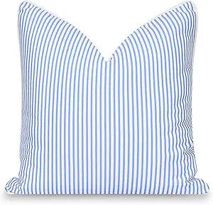 Hofdeco Premium Coastal Patio Indoor Outdoor Pillow Cover Only, 20"x20" Water Repellent for Backy... | Amazon (US)