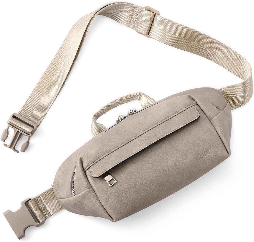 CLUCI Belt Bag for Women Crossbody, Leather Fanny Pack Crossbody Bags for Women Trendy, Women Wai... | Amazon (US)