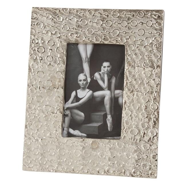 SARO PF281.S35 Silver Picture Frame with Circular Finish  Silver - Walmart.com | Walmart (US)