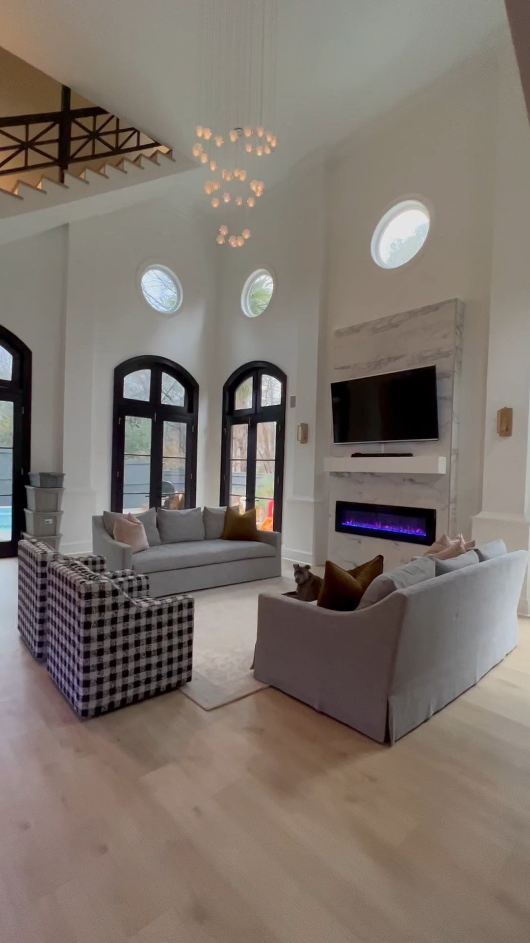 Downstairs tour of our living room & kitchen. Still a work in progress on the decorating front but I’m in love with the renovation that we completed! #homedecor #kitchendesign #livingroomdesign 

#LTKhome #LTKstyletip #LTKFind