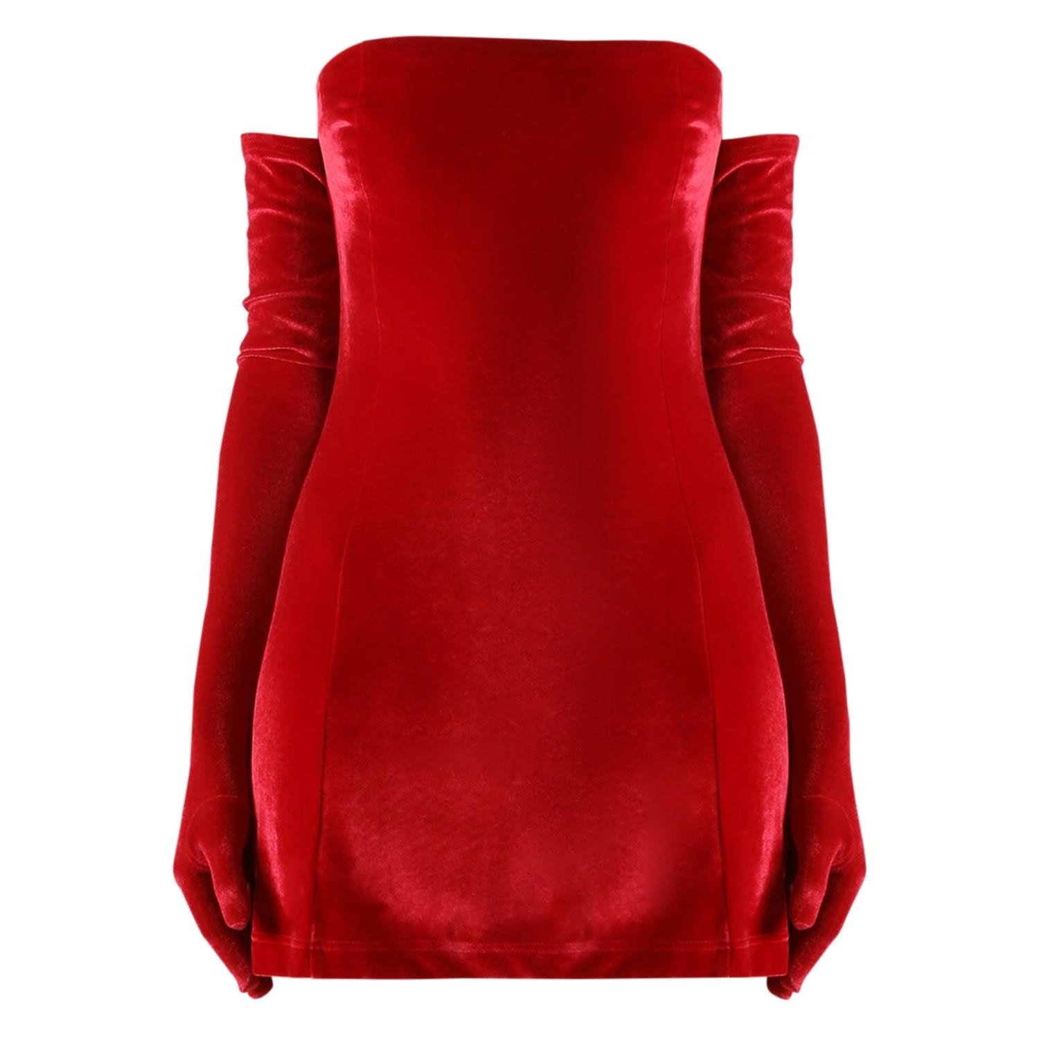 Red Velvet Cupid Dress & Gloves | Wolf & Badger (US)