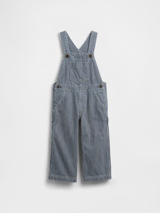 Baby & Toddler Denim Stripe Baggy Overalls | Gap (US)