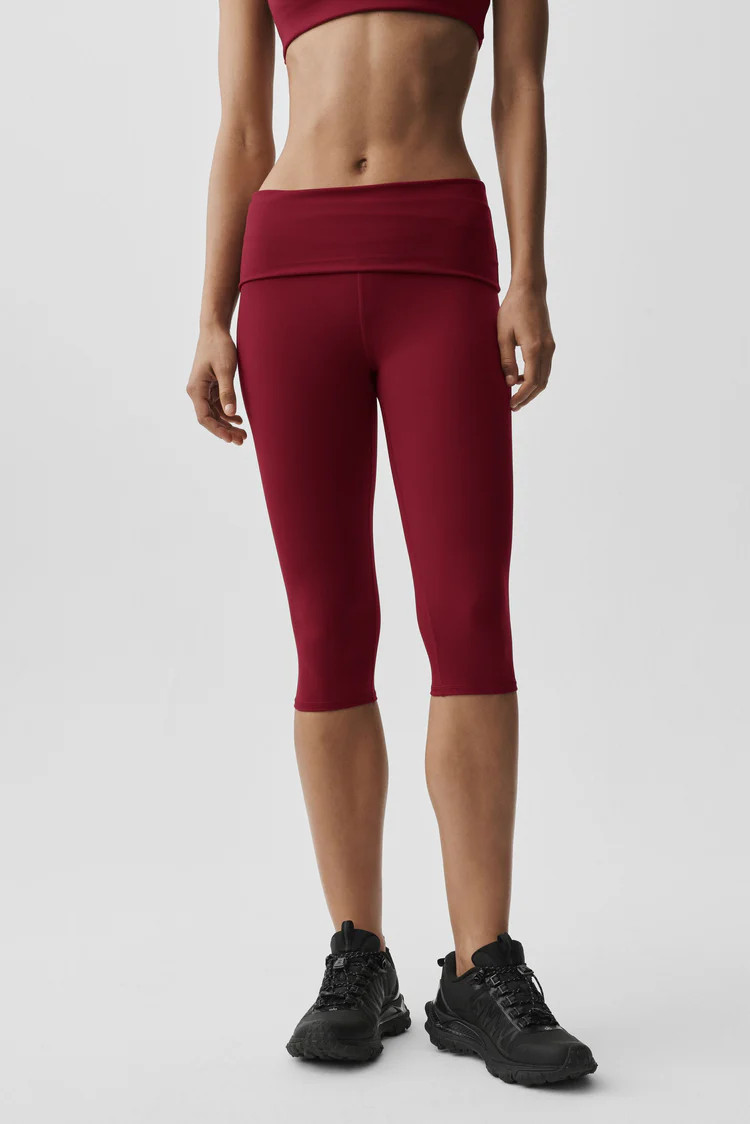 ALO Softsculpt Low-Rise Foldover Capri | Alo Yoga
