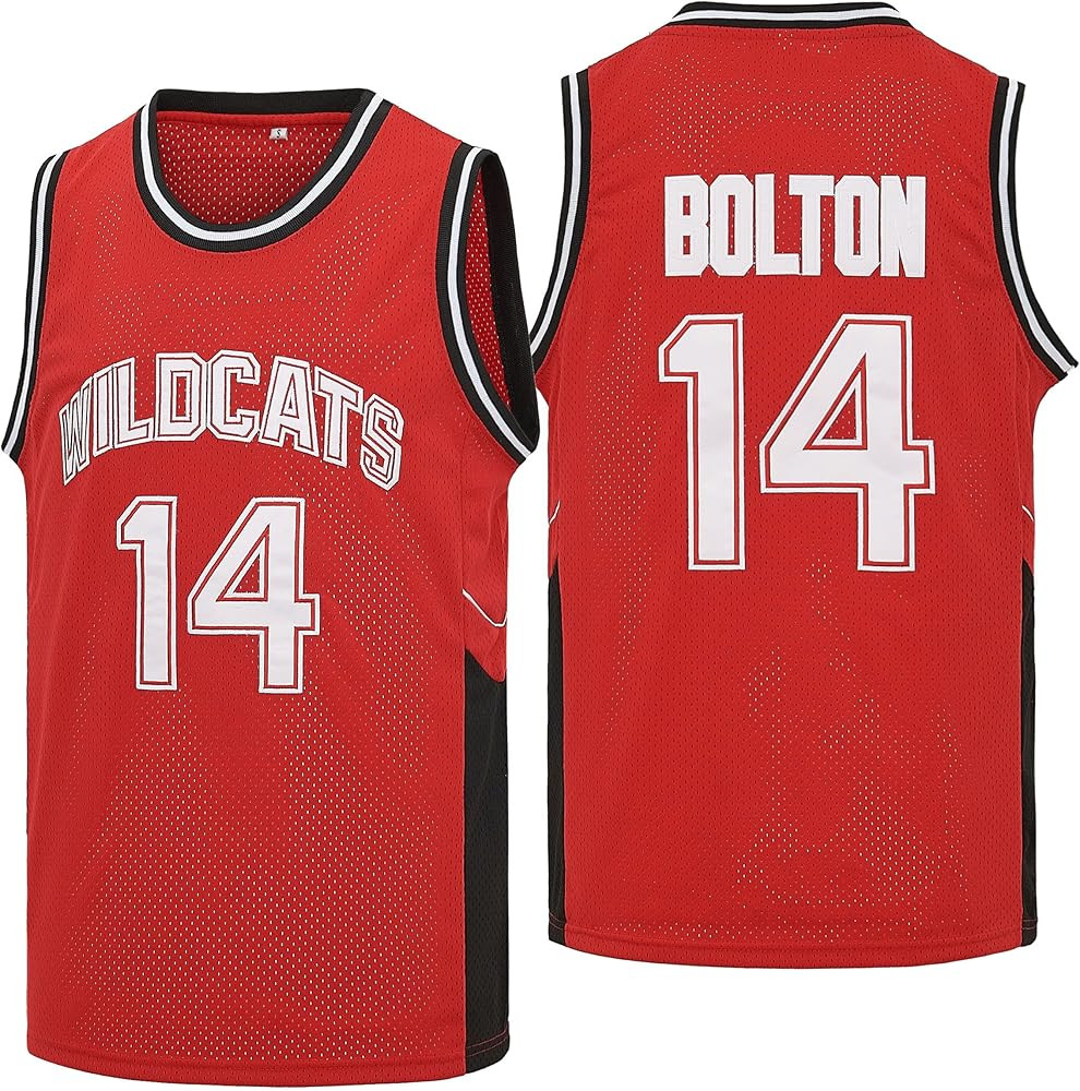 Mens Wildcats High School Basketball Jersey #14 Troy Bolton Jersey #8 Chad Danforth Shirt Jersey ... | Amazon (US)