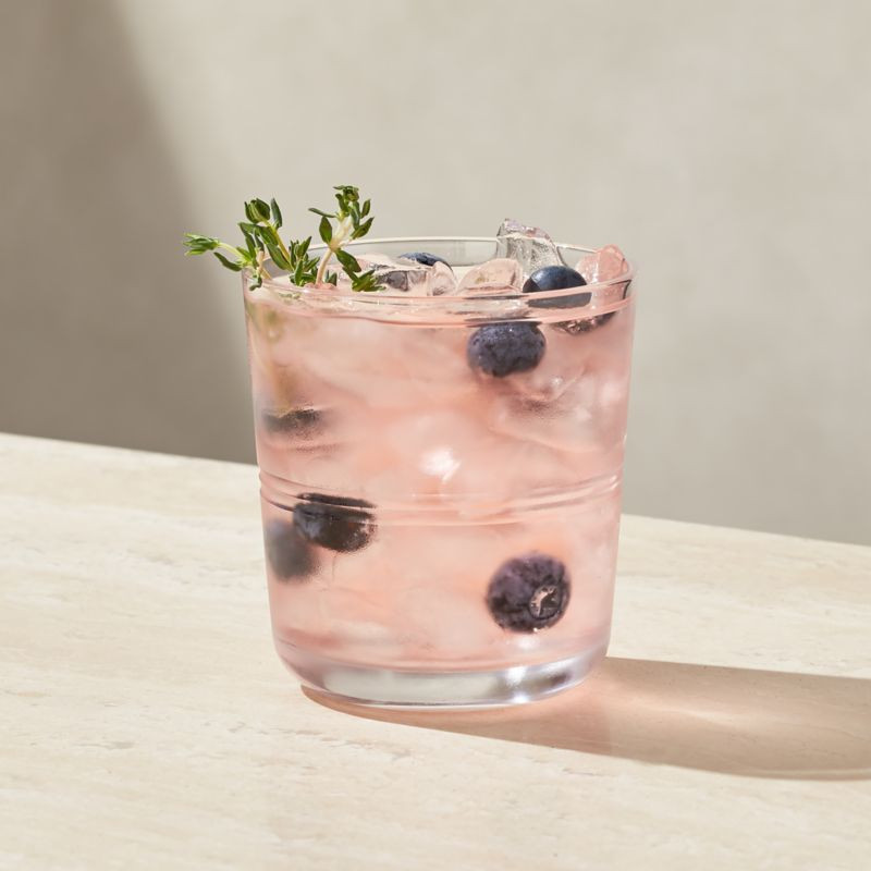 Hue Double Old-Fashioned Glass + Reviews | Crate and Barrel | Crate & Barrel