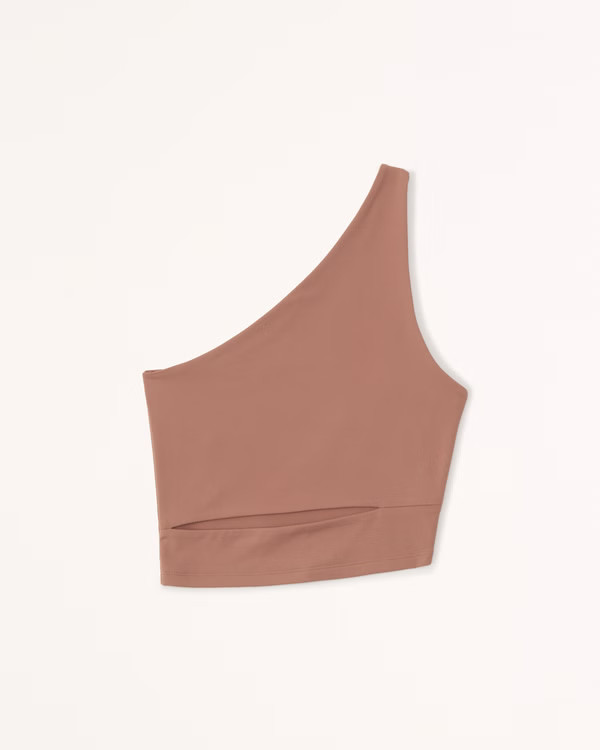 Women's Double-Layered Seamless Fabric One-Shoulder Cutout Top | Women's New Arrivals | Abercromb... | Abercrombie & Fitch (US)