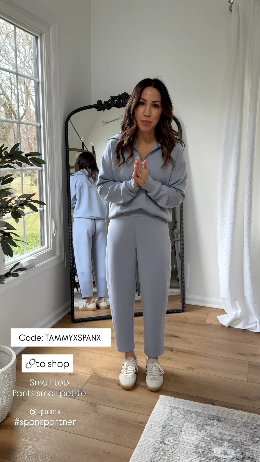 Use code TAMMYXSPANX for 15% off for new customers. #SpanxPartner @spanx 

Jeans small petite. Trousers small petite. Leggings small. Barrel pants small petite. Tops small. 



#LTKFindsUnder100 #LTKOver40 #LTKPetite