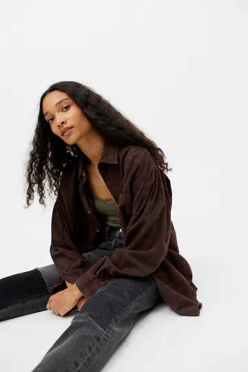Urban Renewal Recycled Overdyed Flannel Shirt | Urban Outfitters (US and RoW)