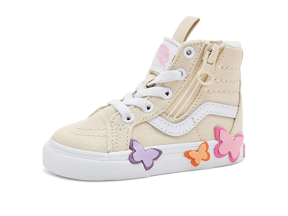 Vans Kids SK8-Hi(r) Reissue Zip Butterfly (Infant/Toddler) Kid's Shoes: 10 Toddler M, Canvas/Suede | Zappos.com