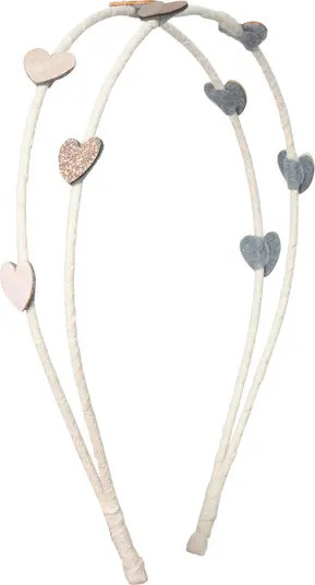 Kids' Teeny Heart Double Headband | Nordstrom