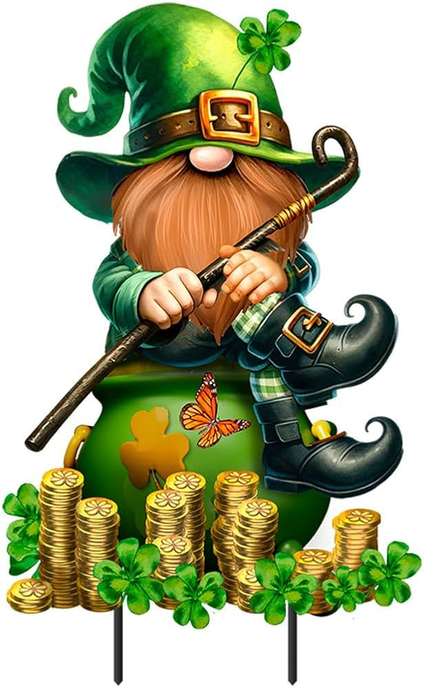 Briarwood Lane Lucky Irish Gnome Metal Art | Amazon (US)