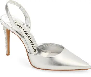 Karl Lagerfeld Paris Caslynn Slingback Pointed Toe Pump | Nordstrom | Nordstrom