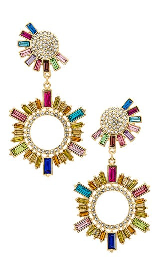 Fiesta Earring in Gold | Revolve Clothing (Global)