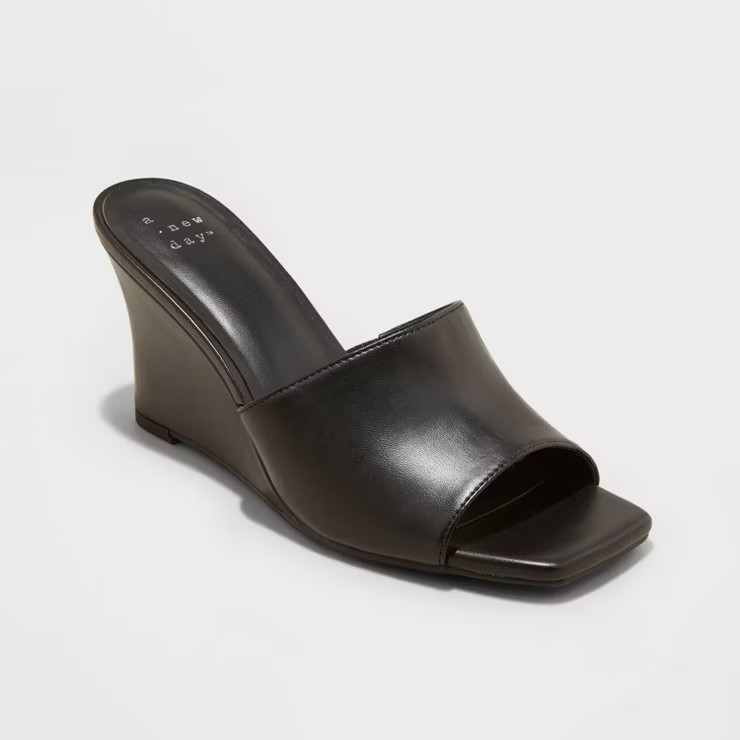 Women's Vivi Wedge Mule Heels - A New Day™ | Target
