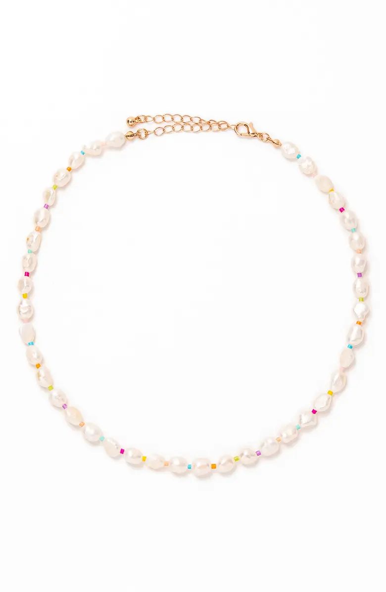 Rainbow Freshwater Pearl Necklace | Nordstrom