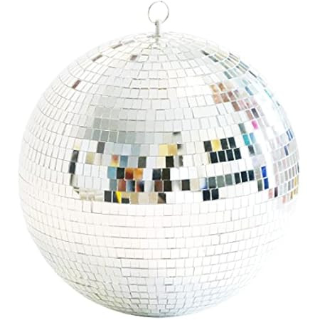 Mirror Disco Ball 8 Inch Silver Mirror Ball - for Hanging Home Decorations School Festivals Party Fa | Amazon (US)