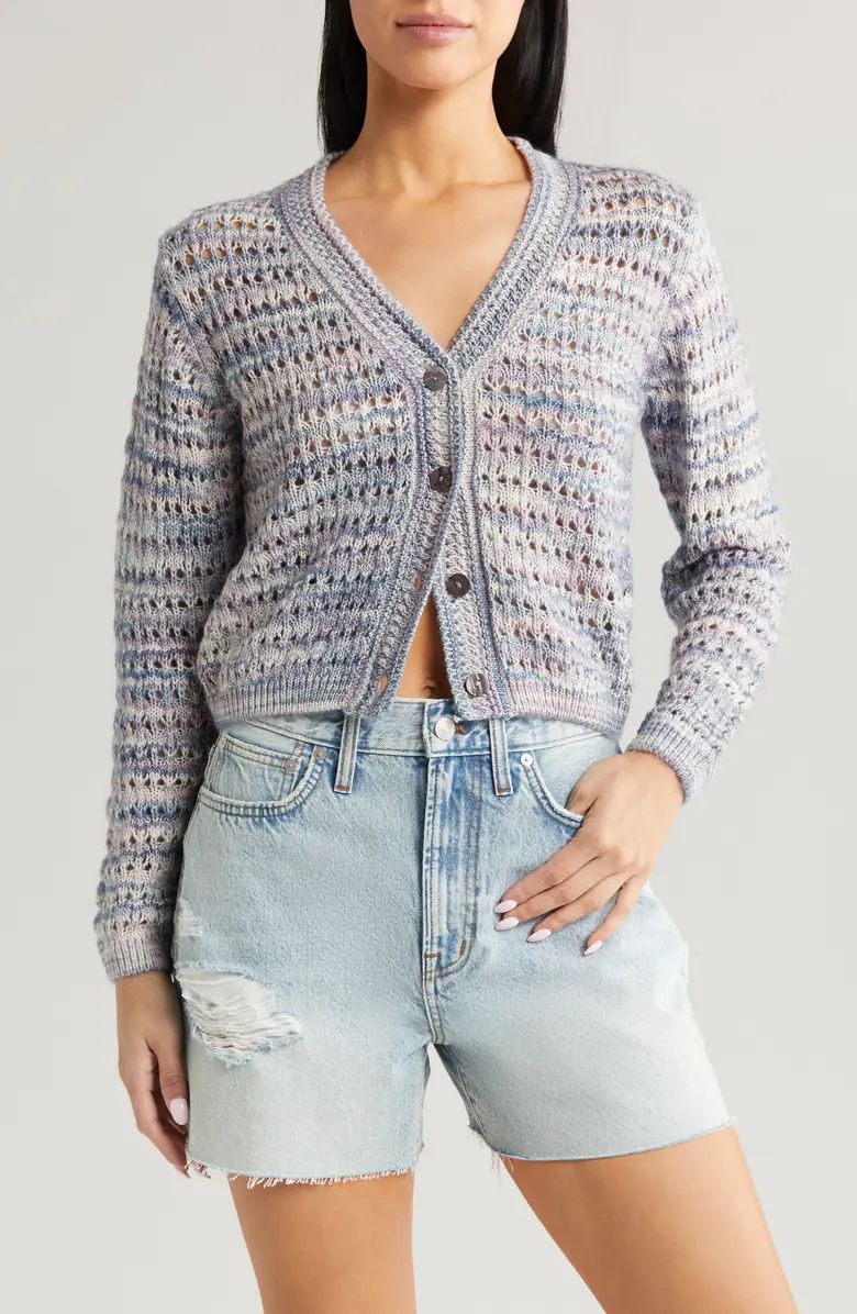 All in Favor Marled Open Stitch Cardigan | Nordstrom | Nordstrom