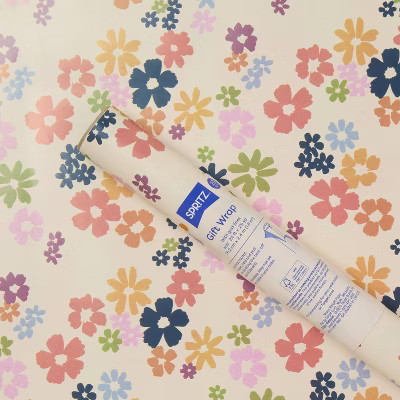 96"x30" Floral Gift Wrapping Paper Colorful - Spritz™ | Target