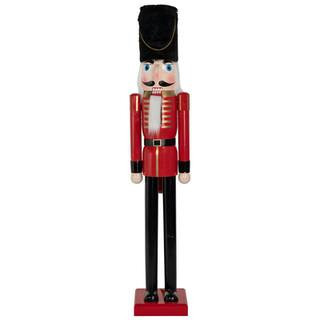 5Ft Commercial Red & Black Wooden Christmas Nutcracker Soldier By Northlight | 5 ft | Michaels® | Michaels Stores