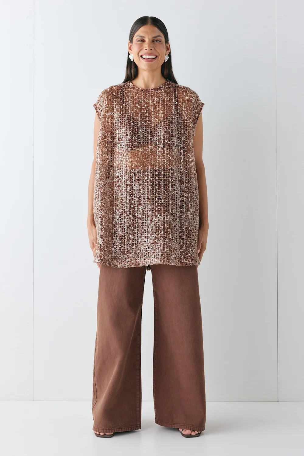 Esme Sequin Mini Dress Wine | VRG Grl