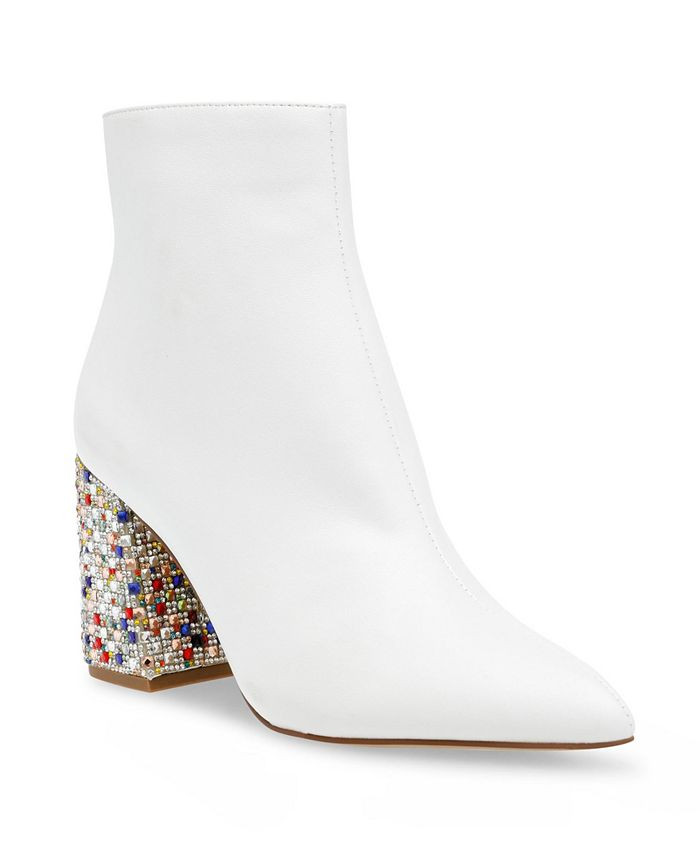 Betsey Johnson Women's Kassie Beaded Heel Dress Booties & Reviews - Booties - Shoes - Macy's | Macys (US)