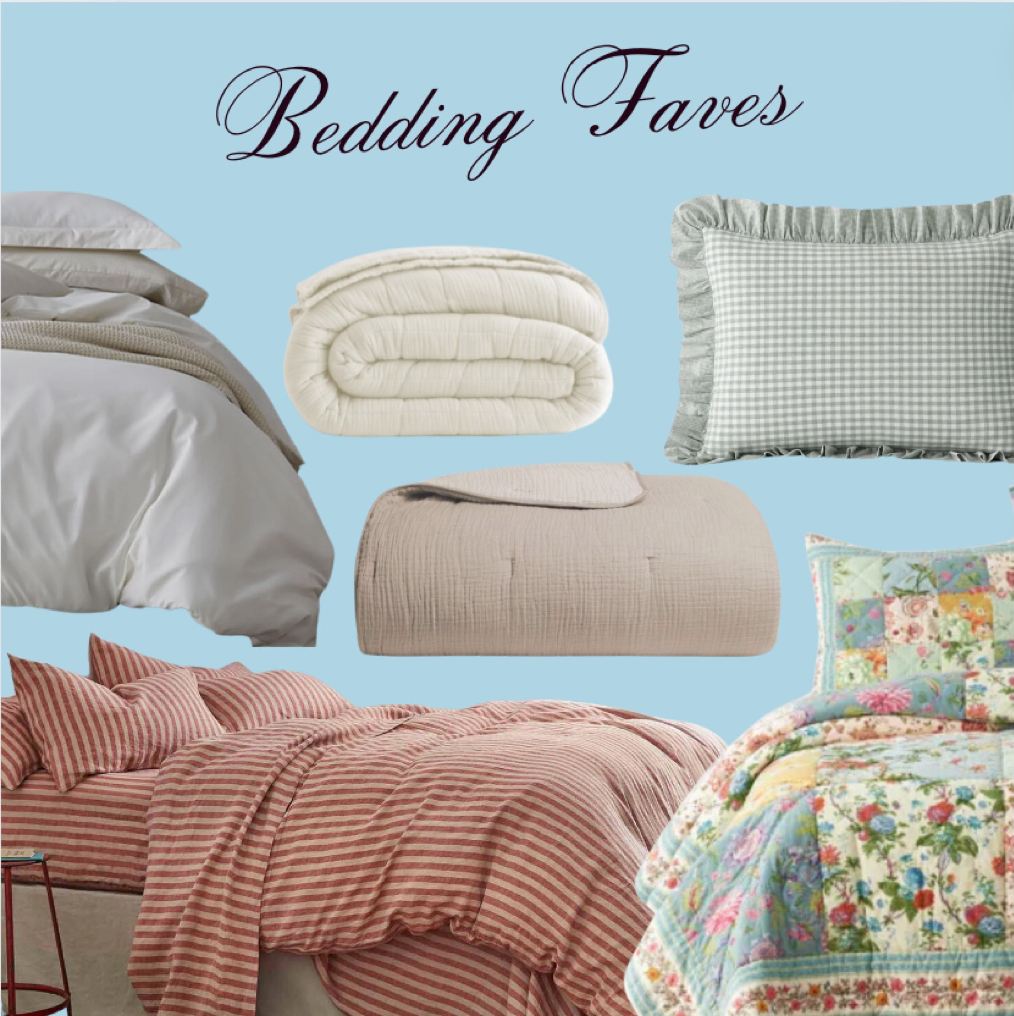 Some of my all time bedding faves! ESPECIALLY obsessed with the sateen sheets from the company store!!! 

Bedding, Sheets, Striped Bedding, Cottagecore, Cozy Decor



#LTKHome