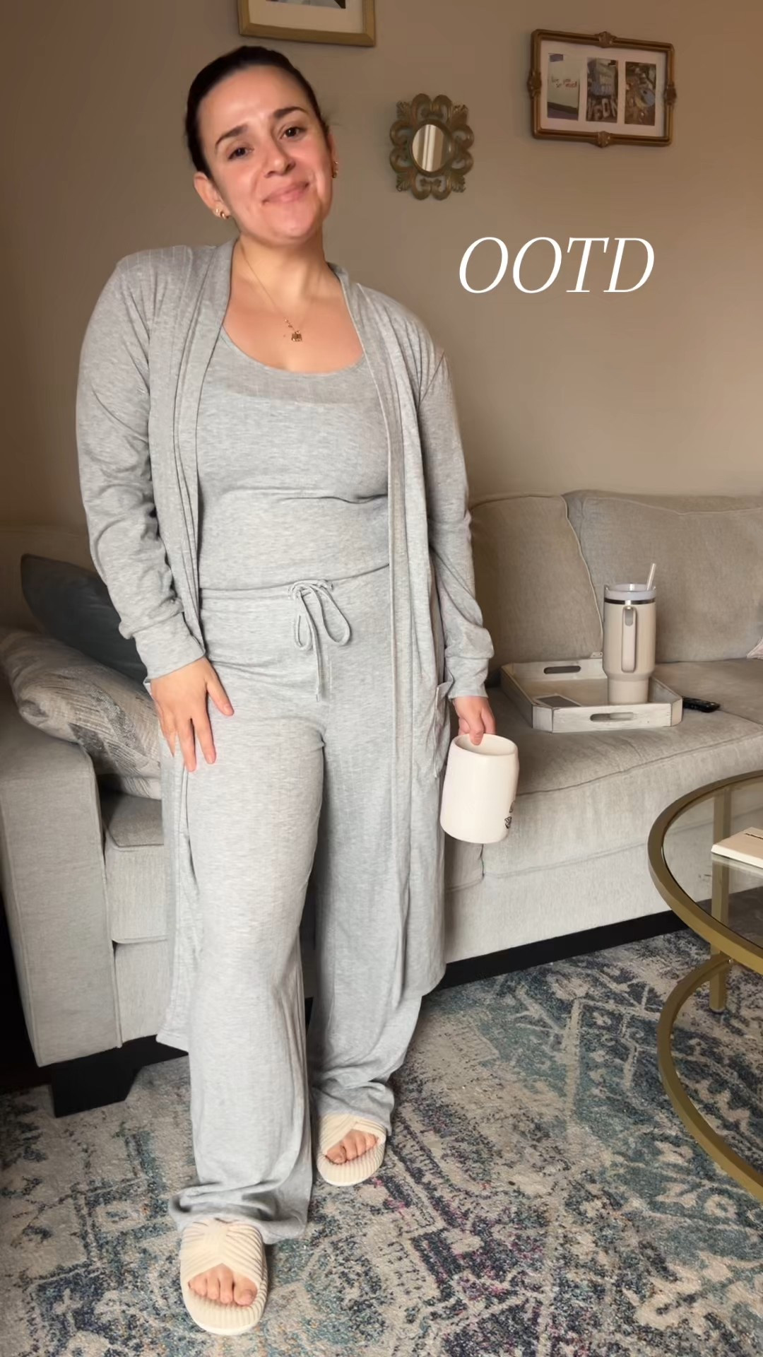 OOTD 🫶🏻 
Comfy yet also feel so chic with the robe 
Wearing a size Med

#LTKSeasonal #LTKmomlife #LTKootd