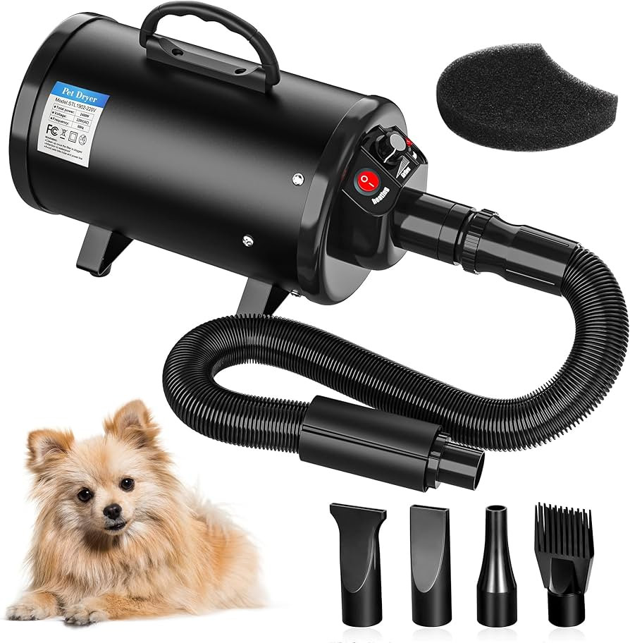 Nova Microdermabrasion Dog Dryer, High Velocity Pet Hair Force Dryer, Professional Pet Grooming B... | Amazon (US)