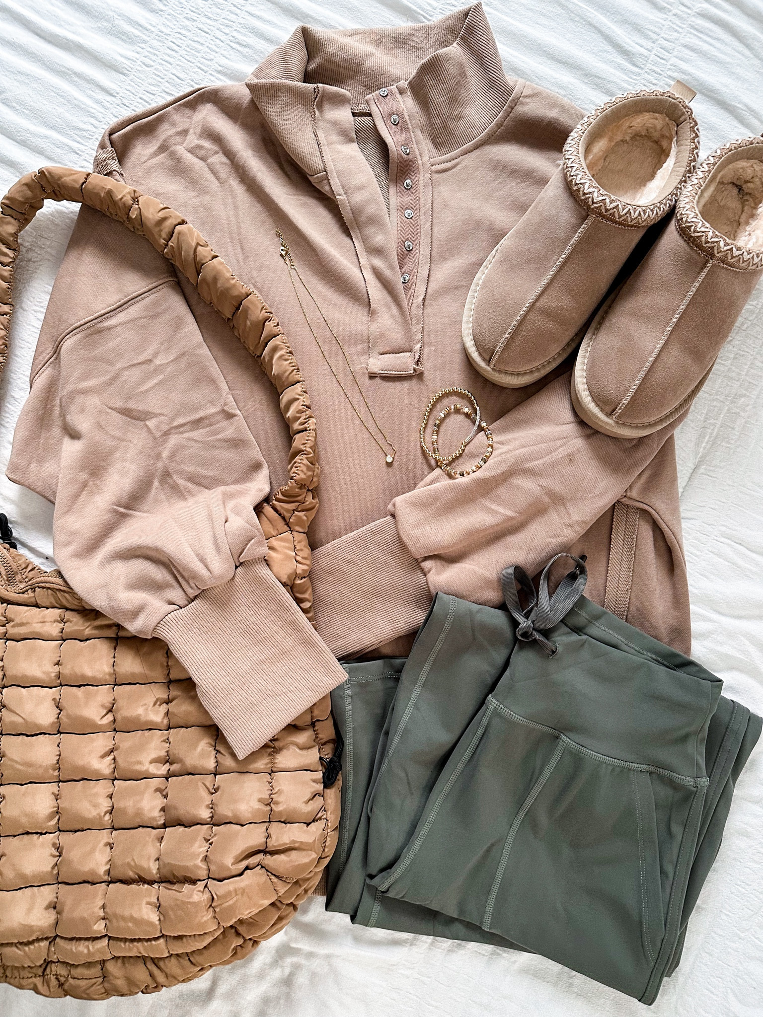 Love this on the go mom outfit! Comfy and cozy yoga pants that come in several colors! Also come in different lengths! You can use code: G4FREE10 for 10% off. I’m wearing size XS 29in inseam. 
Top size small 
Shoes tts 

#LTKFindsUnder50 #LTKStyleTip #LTKFindsUnder100