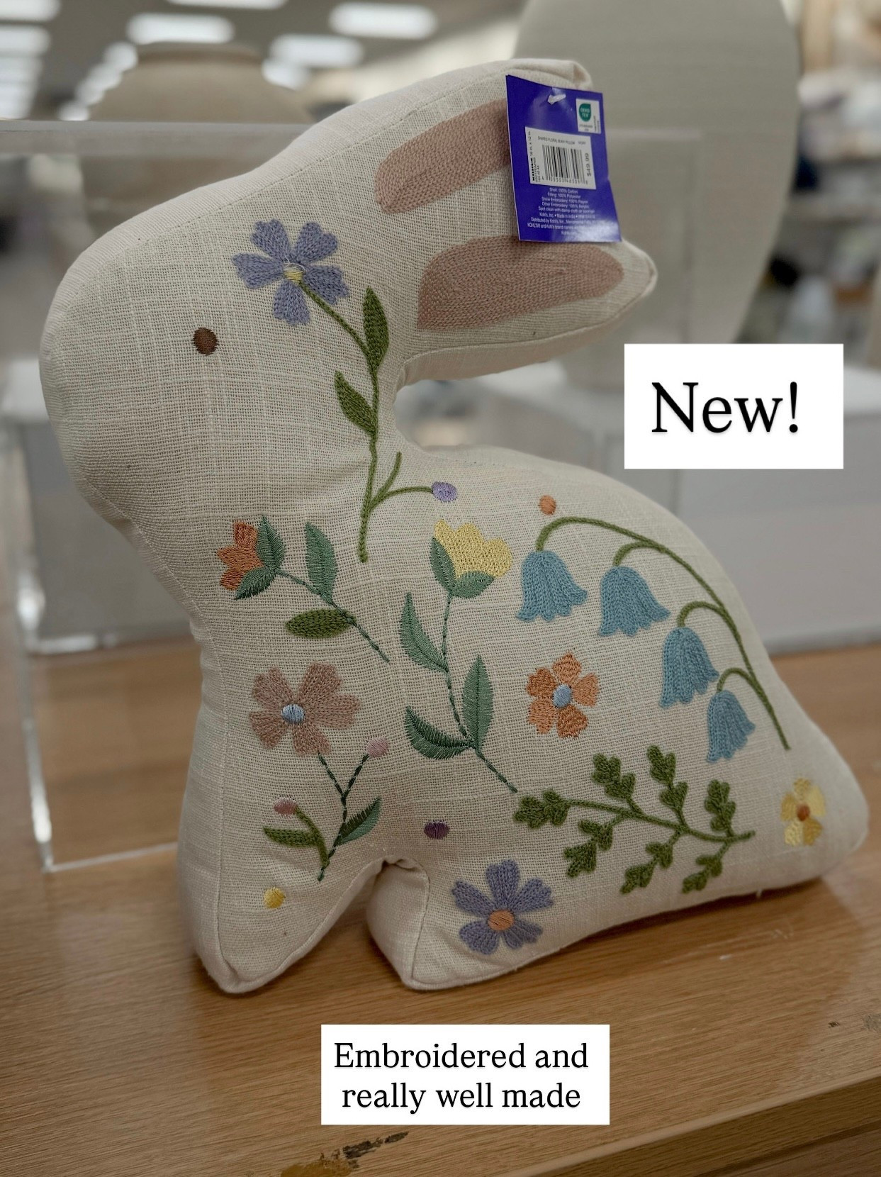 This is so adorable New from Kohl’s for Easter. It’s embroidered. It’s really nice quality would look so cute on your couch or your porch.

#LTKSaleAlert #LTKHome