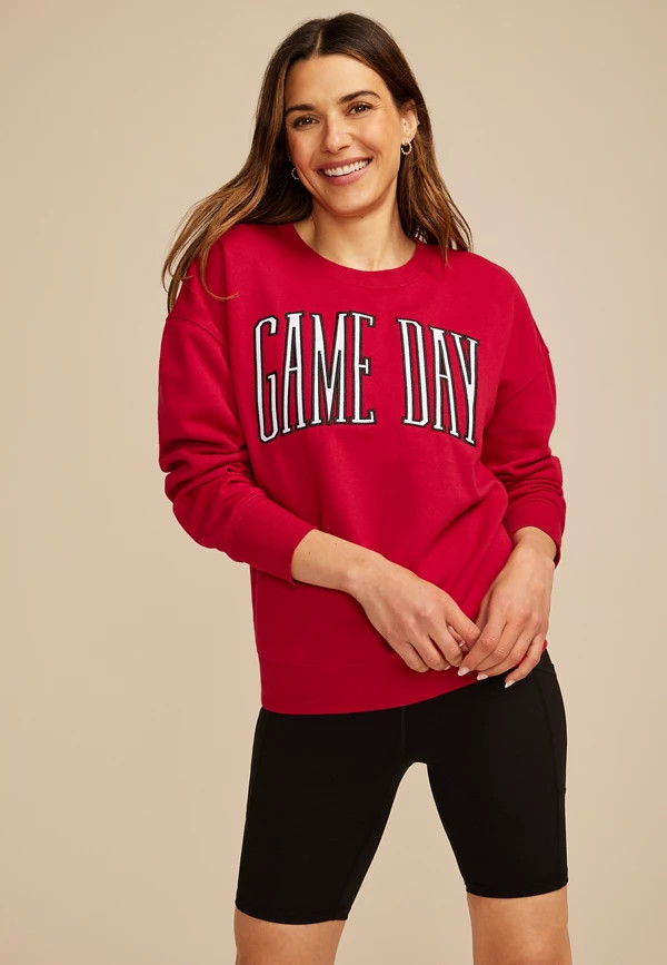 Game Day Relaxed Fit Sweatshirt | Maurices