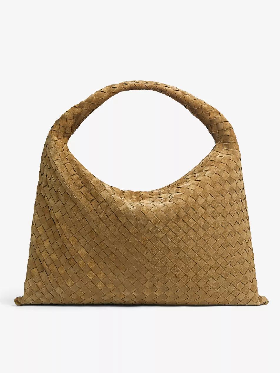 Hop large intrecciato-weave leather shoulder bag | Selfridges