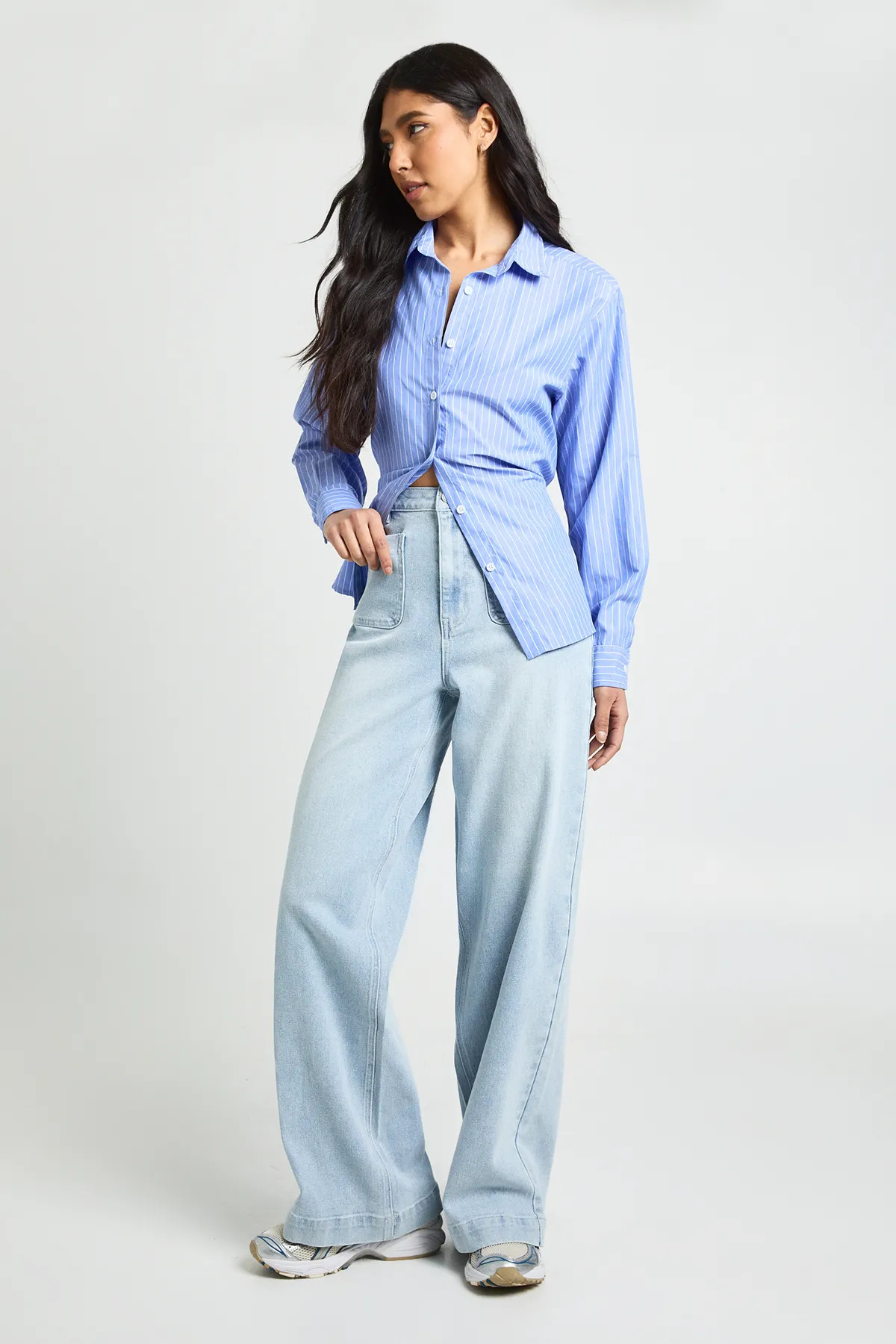 Jeans | Tall High Waist Front Pocket Wide Leg Jean | boohoo | boohoo (US & Canada)