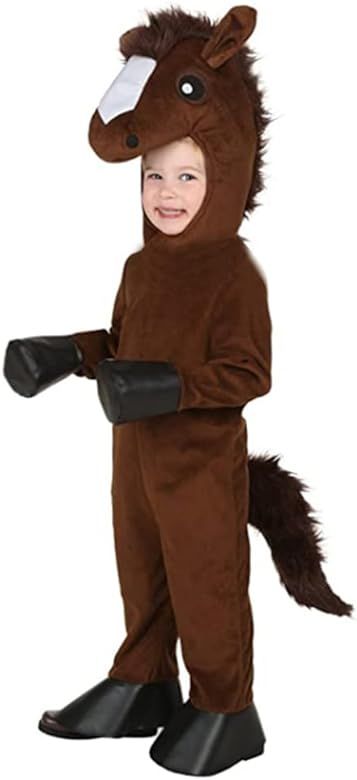 EOILFM Horse Jumpsuit Animal Costume Kids Fancy Dress Pretend Play Onesie | Amazon (US)
