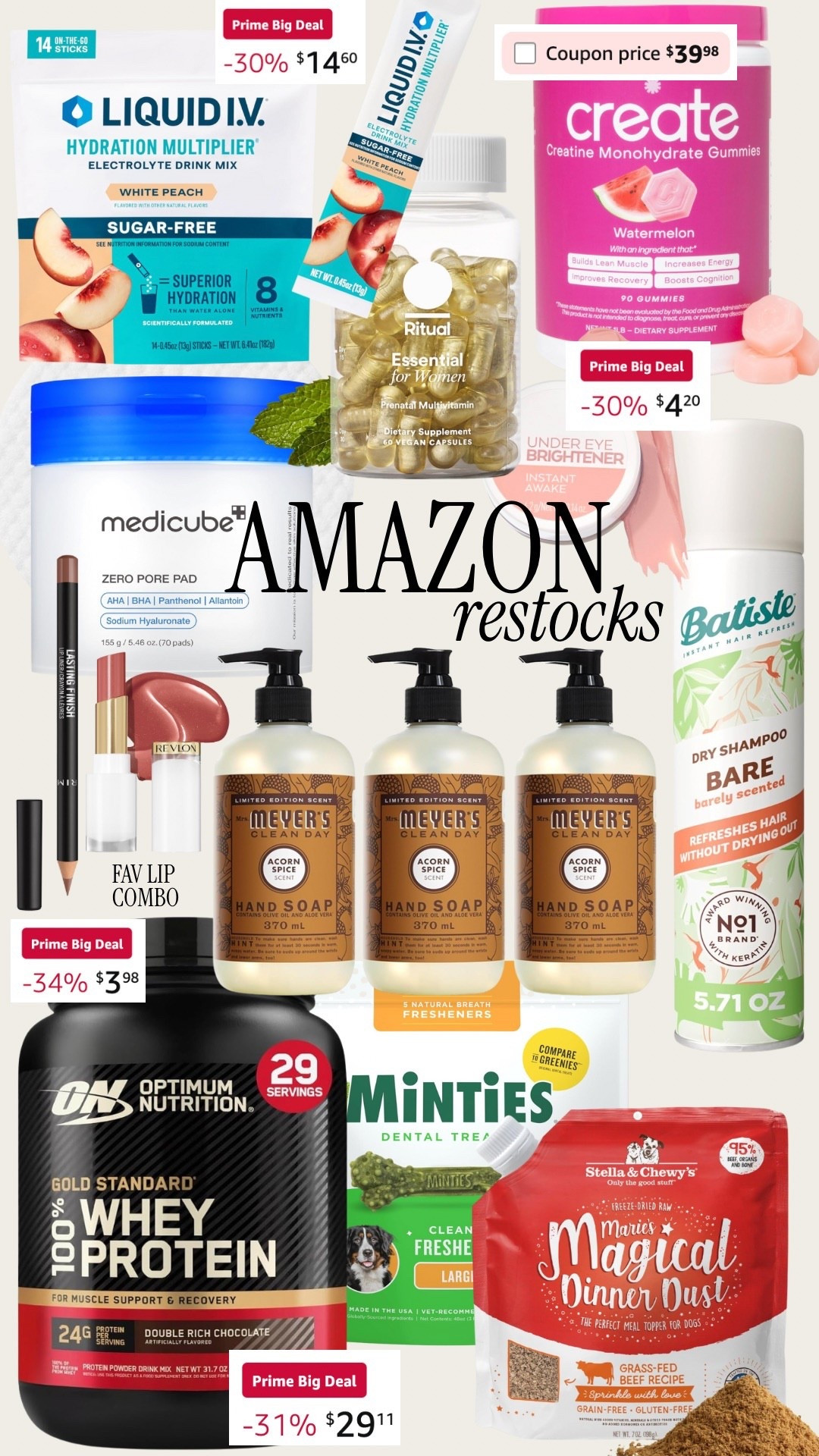 Amazon restocks / things I buy over and over again on sale for Amazon Prime Days! 



#LTKSaleAlert #LTKBeauty #LTKHome