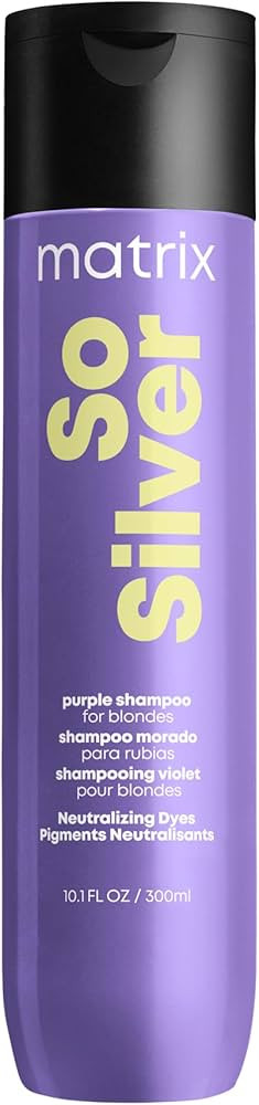 Amazon.com: Matrix So Silver Purple Shampoo | Neutralizes Yellow Tones | Color Depositing & Tonin... | Amazon (US)