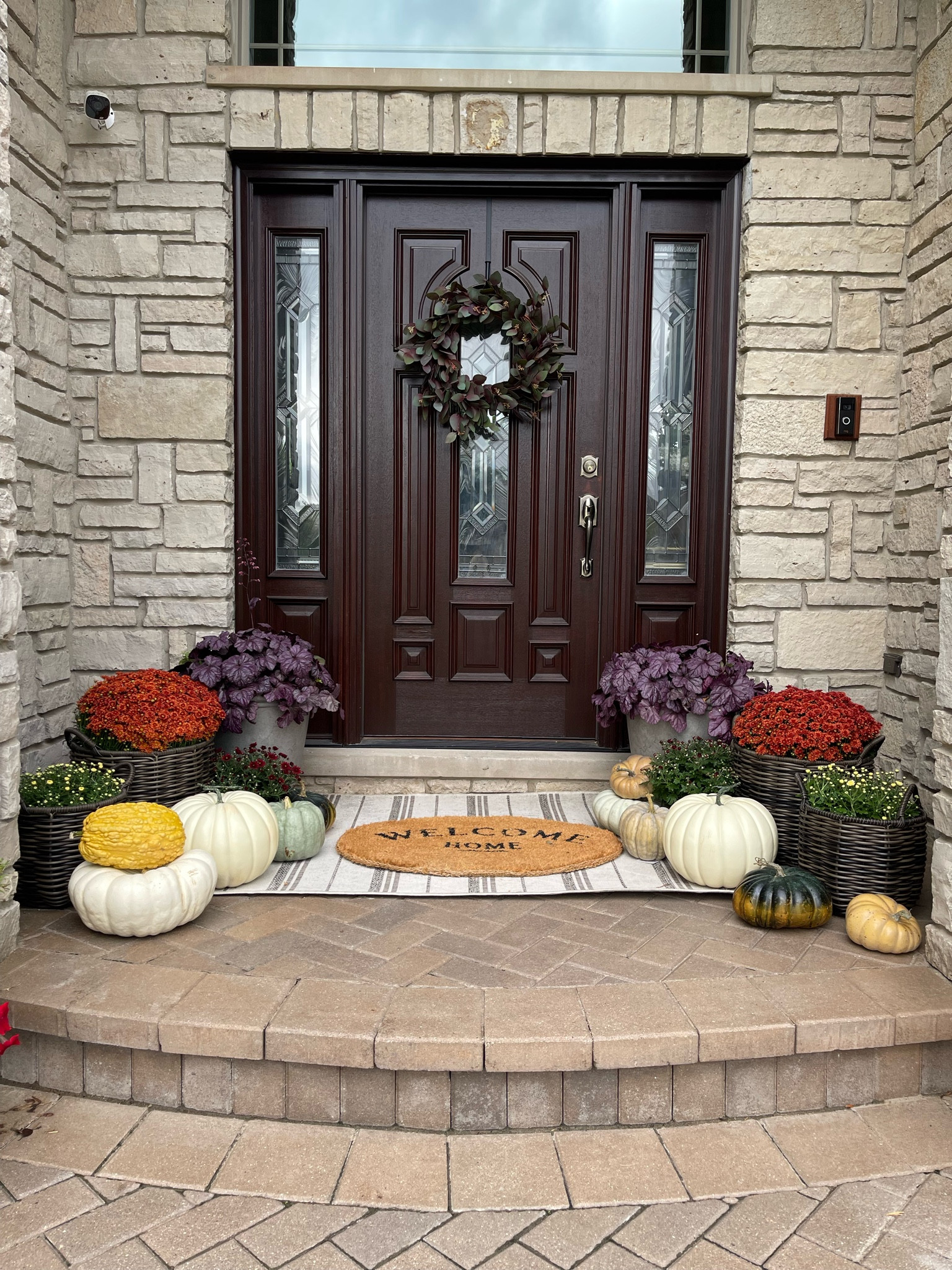 FALL FRONT PORCH — Just styled our front porch for fall! I l used a mix of faux and real pumpkins here. All the flowers are real but you can also do faux. 

Fall outfit, fall decor, front porch, fall decorating, faux pumpkins, pumpkins, mums, fall flowers, fall, fall outfits, 

#LTKSeasonal #LTKhome #LTKsalealert