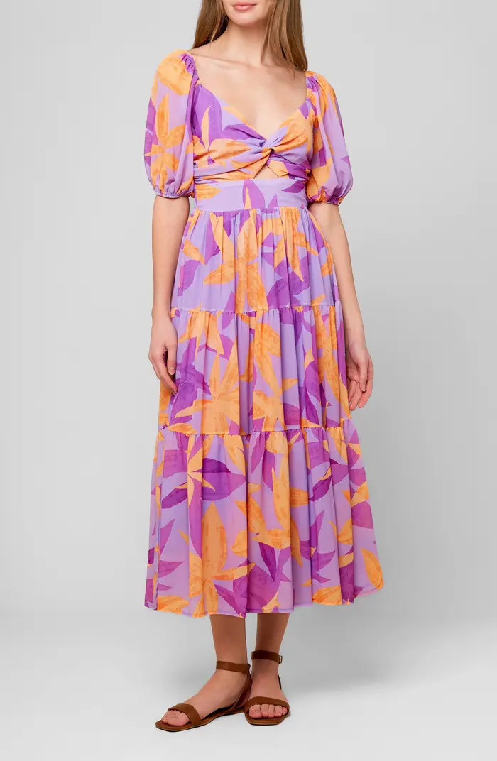 Puff Sleeve Tiered Maxi Dress | Nordstrom Rack