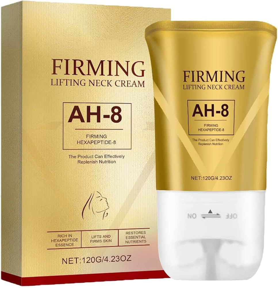 Ah8 Firming Neck Cream, Reduces Neck Lines, Moisturizes, Tightens Skin, Improves Elasticity, Anti... | Amazon (US)