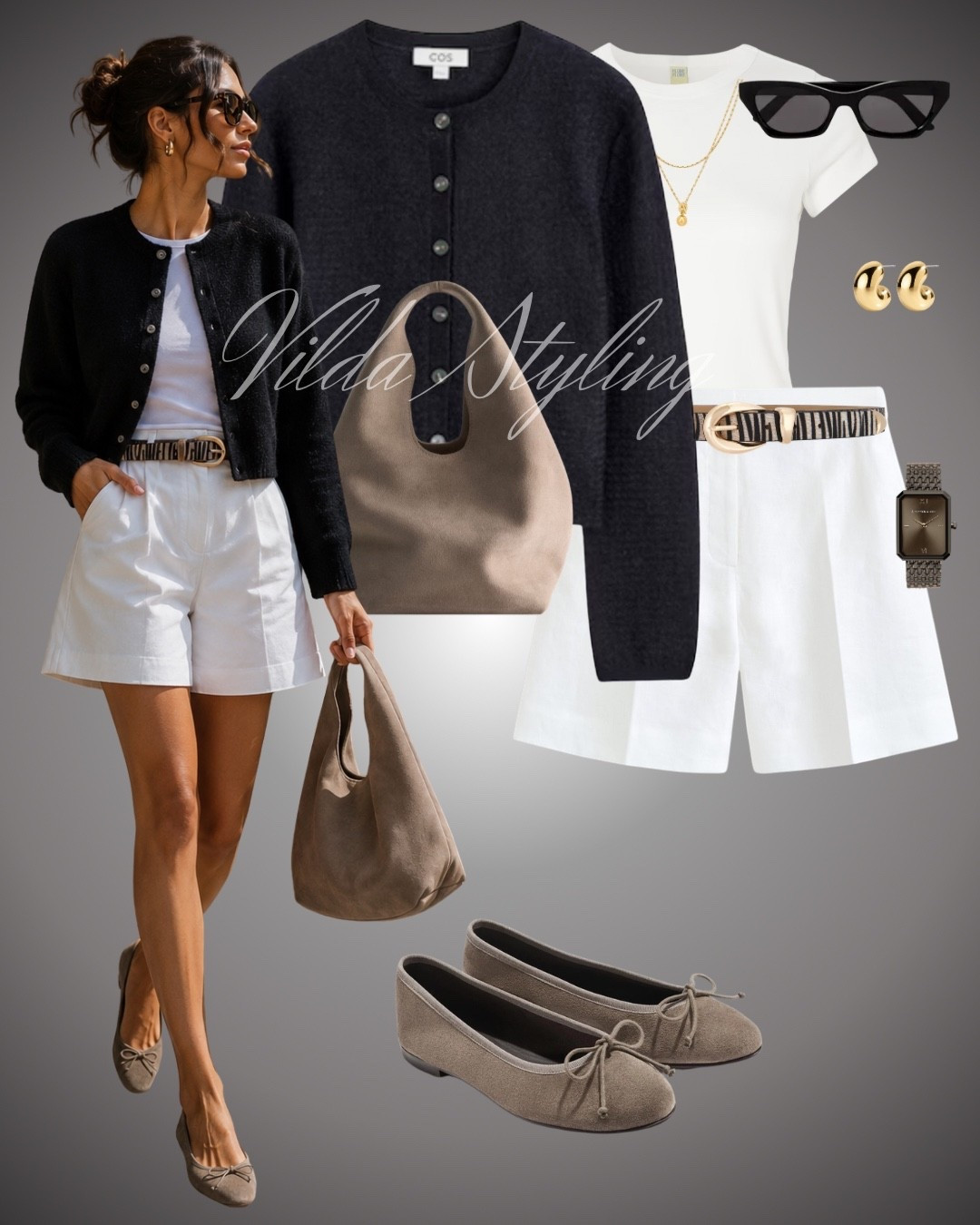 Chic, simple & effortlessly polished 🤍🖤 The perfect transitional look with tailored shorts, a cozy cardigan and suede accessories. Love these neutral tones for early fall! 🤎✨

#LTKStyle #LTKFashion #EarlyFallOutfits #FallStyle #CasualChic #NeutralStyle #EverydayOutfits #OutfitInspo #ChicStyle #FallFashion #CardiganStyle #BalletFlats #NeutralOutfits #StreetStyle #ClassicStyle

#LTKautumn #LTKstyletip #LTKworkwear