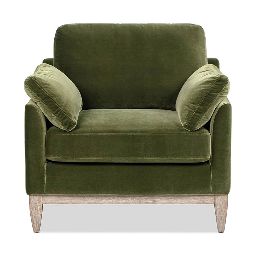 Jennifer Taylor Home Pasadena 36" Wide Modern Farmhouse Accent Arm Chair, Olive Green | Amazon (US)