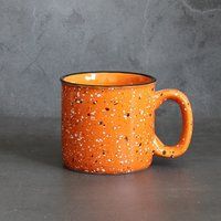 Colorful Ceramic Coffee Mug, Green/Orange, Handmade Random Dot Pattern Cup, Gift Mugs Set 400Ml, Pai | Etsy (US)