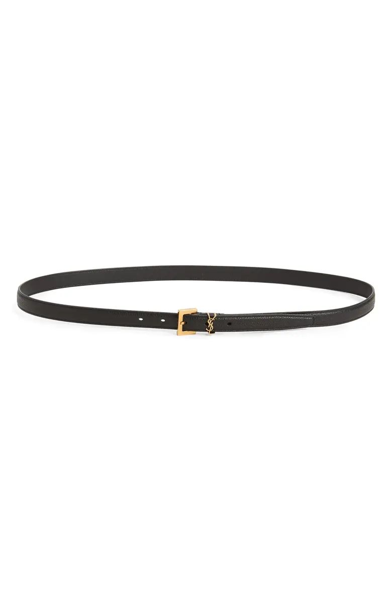 Logo Slim Leather Belt | Nordstrom