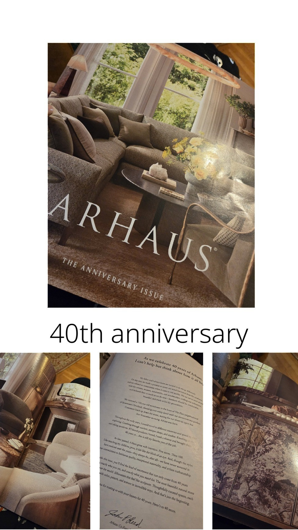 I love reading about the origins of a company especially one that stands for quality. I also love actually looking at a catalog versus always doing things online it was a pleasant surprise to see the 40th anniversary Arhaus catalog in the mail today. Definitely giving resto vibes with a few surprises including eight t o i l e console

#LTKdayinmylife #LTKvlog #LTKHome