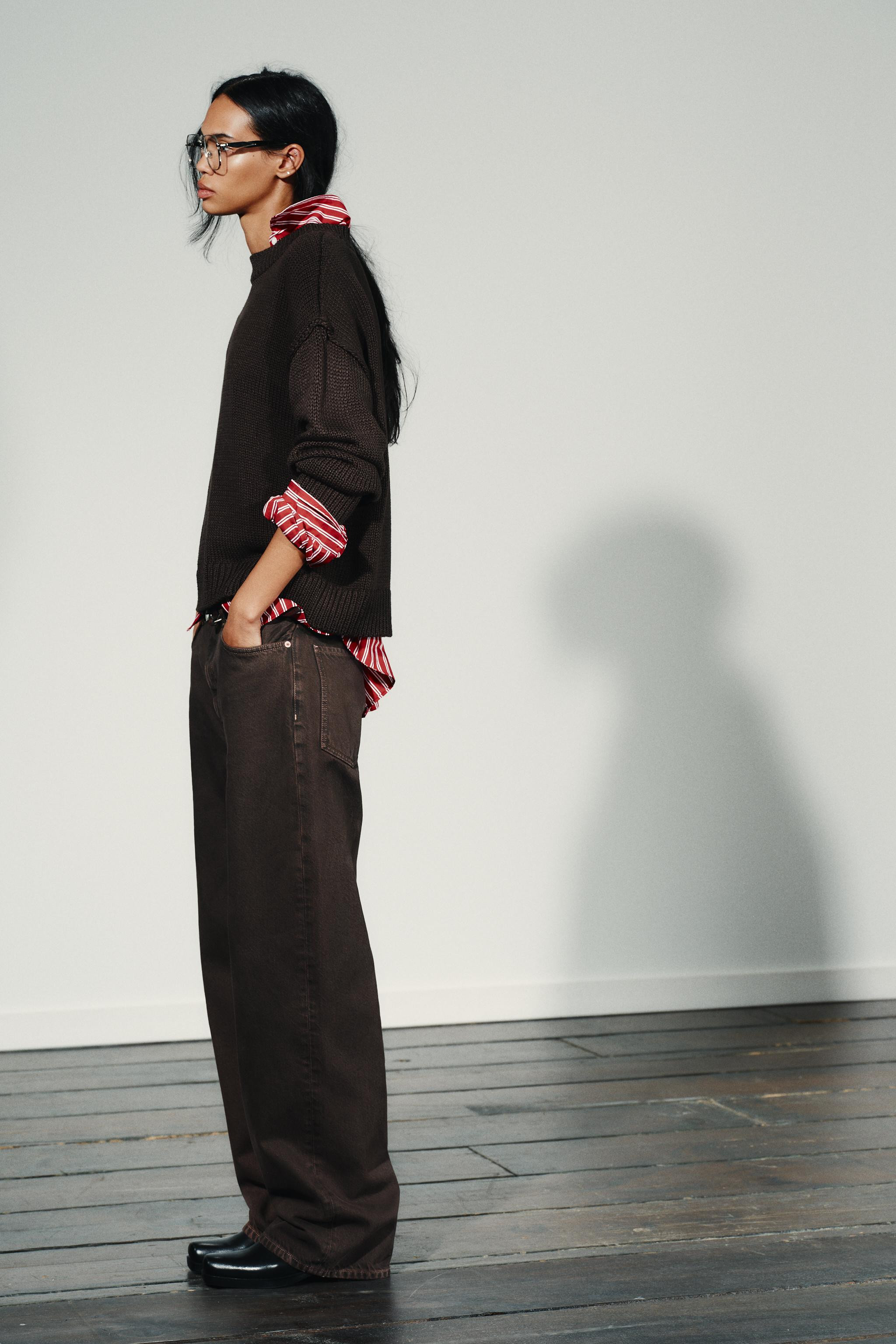 TRF STRAIGHT HIGH-WAIST JEANS | Zara UK