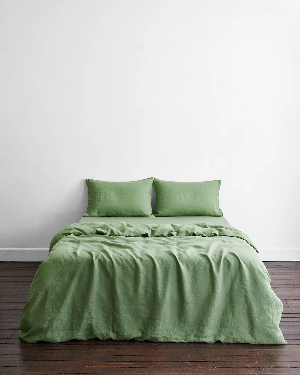 Pistachio 100% French Flax Linen Bedding Set | Bedthreads AU
