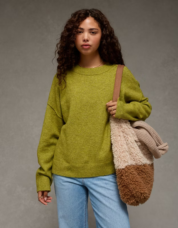 AE Whoa So Soft Crew Neck Sweater | American Eagle Outfitters (US & CA)